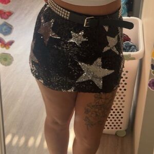 Sequin Star Skirt